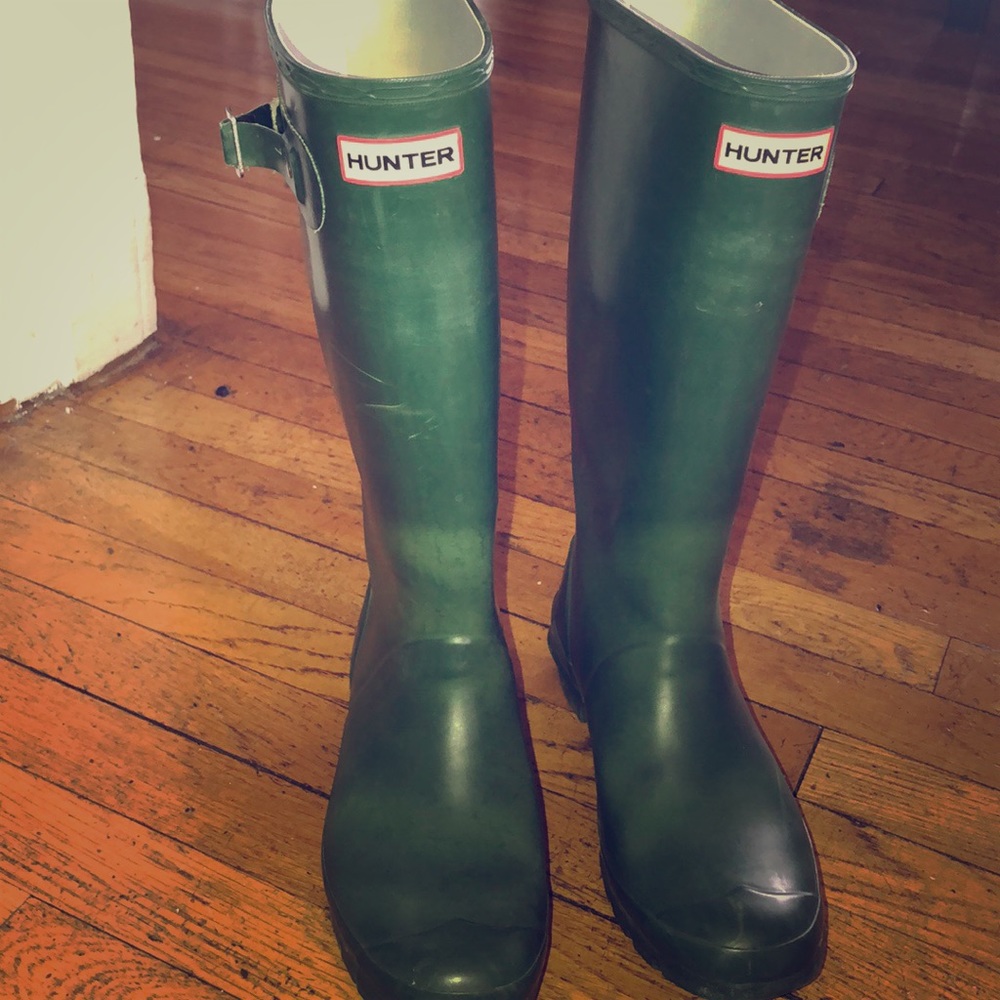 Army Green Hunter Rainboots size 8